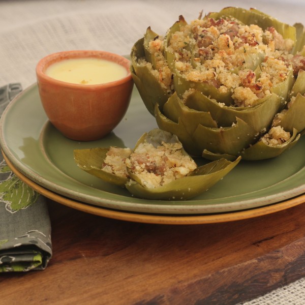 Greek Style Artichokes With Avgolemono Sauce